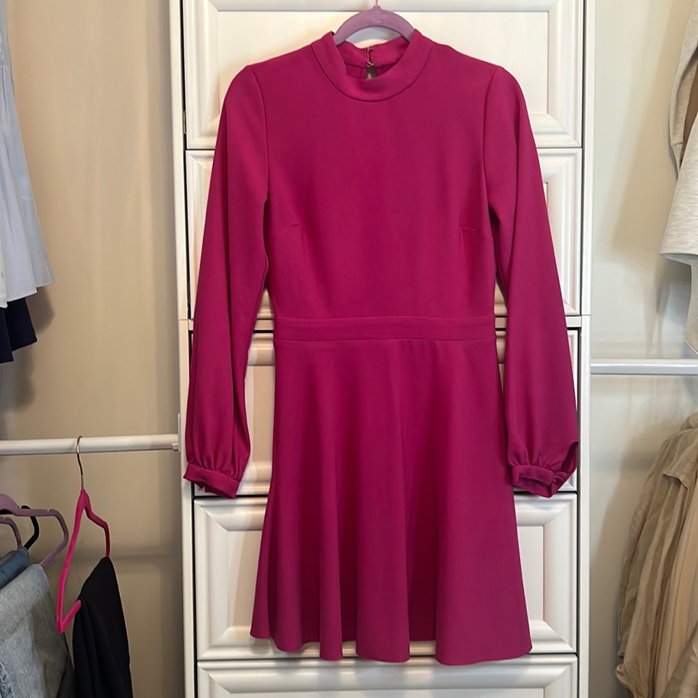 Pink mini dress open back